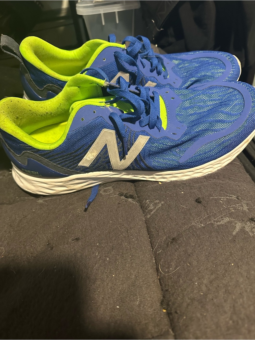New Balance Blue & Lime Running Shoes